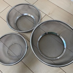 【受取人決まりました】調理用ざる ３個セットの画像