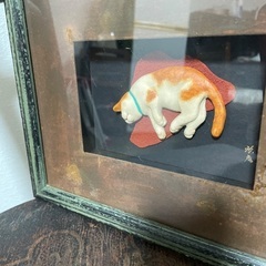 立体フレーム　猫の画像