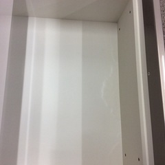 【ニトリのアルミナシリーズ】キッチンボード ニトリ　NITORI　アルミナシリーズ　ダイニングボード レンジボード レンジ台 食器棚   幅121cm：ホワイトの画像