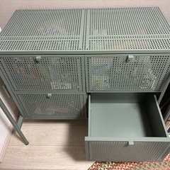 [引き渡し確定]キャビネット　セージグリーンの画像