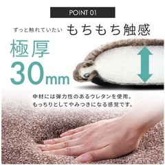 もっちり極厚ラグマット　の画像