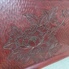 風格あり　☆☆　鎌倉彫の大きなお盆　☆☆　49ｘ33ｃｍの画像