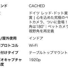 ペットカメラ、防犯カメラの画像