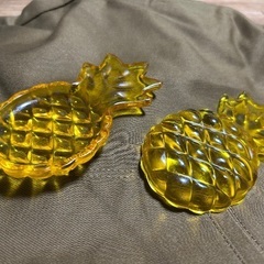 ガラスの小皿　パイナップルの画像