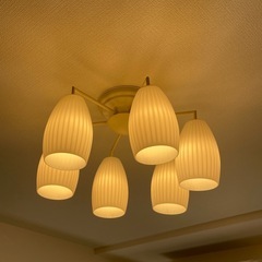 シャンデリア LED 6灯 引掛シーリング対応 照明の画像