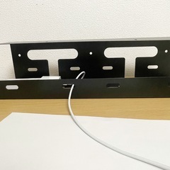 【幅40cm】 ケーブルホルダー 配線収納ラック 黒色の画像