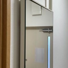 全身ミラー 突っ張り式 姿見 鏡 高さ180cm 幅40cm の画像