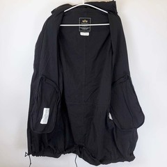 ALPHA アルファ フィールド モッズパーカー コート L ブラック 20077-001 メンズの画像