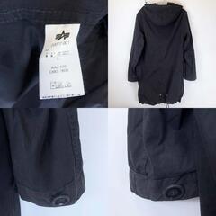 ALPHA アルファ フィールド モッズパーカー コート L ブラック 20077-001 メンズの画像