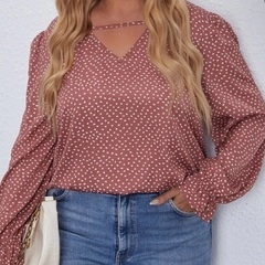 レディースブラウス5枚 3000円。サイズ：3XL（バスト115～130cm）の画像