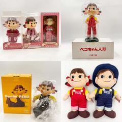 [大量セット] ペコちゃん レトロ ビンテージ フィギュア 首振り人形 ぬいぐるみ 貯金箱 ほかまとめて ポコちゃんの画像