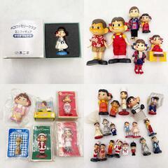 [大量セット] ペコちゃん レトロ ビンテージ フィギュア 首振り人形 ぬいぐるみ 貯金箱 ほかまとめて ポコちゃんの画像