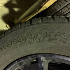【タイヤホイールセット】　SCHNEIDER DR-01　RIVERA　PRO2　195/65R15　20年製　7部山の画像