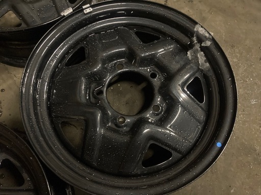 スズキ純正 JB64ジムニースチールホイール 4本 純正戻し てっちん黒