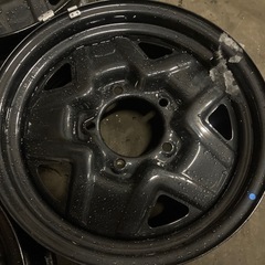 スズキ純正 JB64ジムニースチールホイール 4本 純正戻し てっちん黒の画像