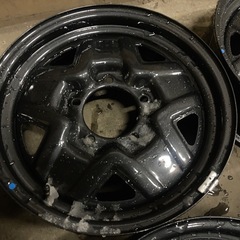 スズキ純正 JB64ジムニースチールホイール 4本 純正戻し てっちん黒の画像