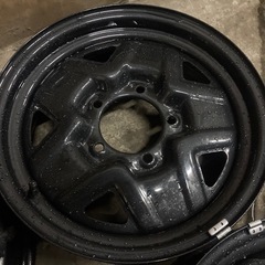 スズキ純正 JB64ジムニースチールホイール 4本 純正戻し てっちん黒の画像