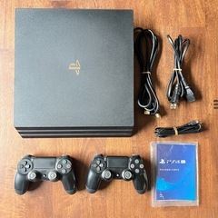 PS4 Pro（FW 9.00）＋ コントローラー2個セット の画像