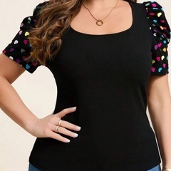 レディースブラウス5枚 3000円。サイズ：3XL（バスト115～130cm）の画像