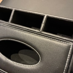 ティッシュケース　黒　収納の画像