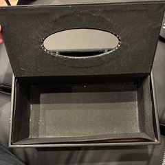 ティッシュケース　黒　収納の画像