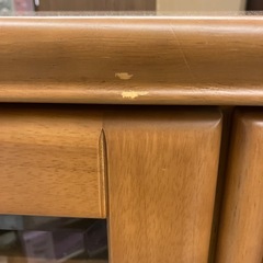 12/25まで店頭商品一部を除き半額クリスマスSALE!!開催中 　K2512-063 ガラスキャビネット ジェロ90 3枚扉 キズ汚れ有りの画像