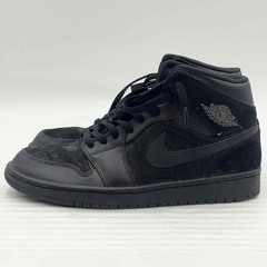 ナイキ AIR JORDAN 1 MID エアジョーダンミッド 26.5cm ブラック 554724-050 メンズ NIKEの画像