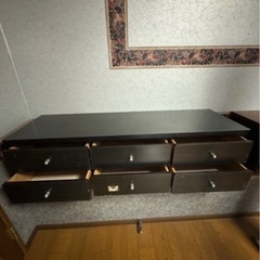 収納棚。収納付きテレビ台。棚。タンス。の画像