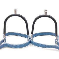 HERM SPRENGER ハームスプレンガー HS 拍車 先丸 レザーベルト ゴム付き 乗馬 馬術の画像