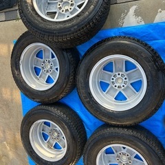 綺麗! バリ山! イボ付き! Jeep ジープ JK ラングラー 純正 アンリミテッド スポーツ ホイール タイヤ 4本+1本スペアタイヤ （全新未使用）255/70R18 ブリヂストンの画像