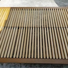 配達可【ダブルベッドフレーム】【無印良品】【管理番号1208】野の画像
