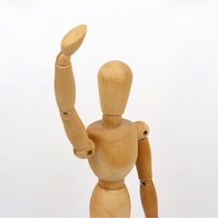 木製デッサン人形 30cm モデル人形 デッサン用 h.effect エイチエフェクトの画像