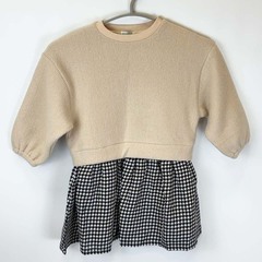 【未使用】[2点セット] Bizzu ビズー ニットワンピース スカート 100 ジュニア 女の子の画像