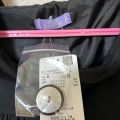 新品 アクシーズファムカワイイ 後ろ編み込みリボン フリルフード付きジャケット 黒 Mの画像