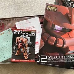 バンダイ　RG 1/144 MS-06Sシャア・アズナブル専用 ザクII ガンプラ30周年企画の画像