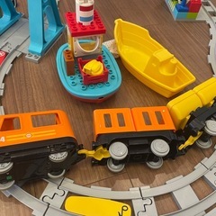 レゴデュプロ　300ピース以上＋キミが車掌さんおしてGO機関車スーパーデラックス10875の画像