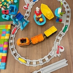 レゴデュプロ　300ピース以上＋キミが車掌さんおしてGO機関車スーパーデラックス10875の画像