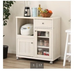 ニトリ　カウンターワゴン　レンジ台 の画像