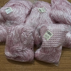 ストリングスカーテン　ひものれん　クリスタルピンク　8セットの画像