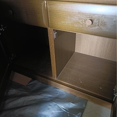 【訳あり】木目調　食器棚の画像