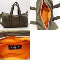 AVIREX アヴィレックス ミニ 2WAY ショルダー ボストンバッグ カーキ レディースの画像