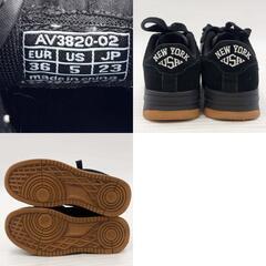 AVIREX アヴィレックス Astra アストラ スニーカー 23cm ブラック AV3820-02 レディースの画像