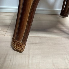 ラタン　サイドテーブル　籐の画像