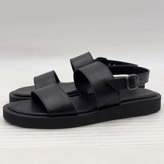 PADRONE パドローネ バックストラップサンダル カウレザー サイズ40 ブラック PN5359-3206-25B メンズ 25cm 牛革の画像