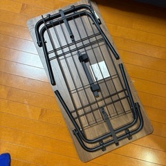 📌ニトリ/ローテーブル（ウォールナット×マットブラック）の画像