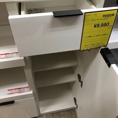 【ジャングルジャングル石津店】ニトリ　NITORI　レンジ台　エトナ　幅80cm キッチンボード　キッチンカウンター　ハイタイプ　食器棚　 新生活 収納 堺市 西区 東区 北区 南区 堺区 石津の画像