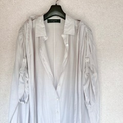 エストネーション SACRA サクラ 3WAY コットンシルク  ロングシャツワンピース ガウン 羽織りの画像