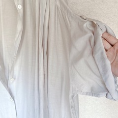 エストネーション SACRA サクラ 3WAY コットンシルク  ロングシャツワンピース ガウン 羽織りの画像