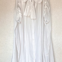 エストネーション SACRA サクラ 3WAY コットンシルク  ロングシャツワンピース ガウン 羽織りの画像