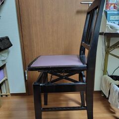 ピアノ椅子　トムソン椅子　調整可能　背もたれ椅子の画像